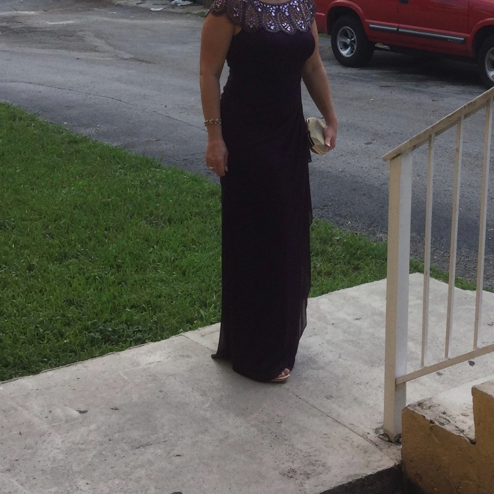 Purple elegant dress from Camille la vie size 10